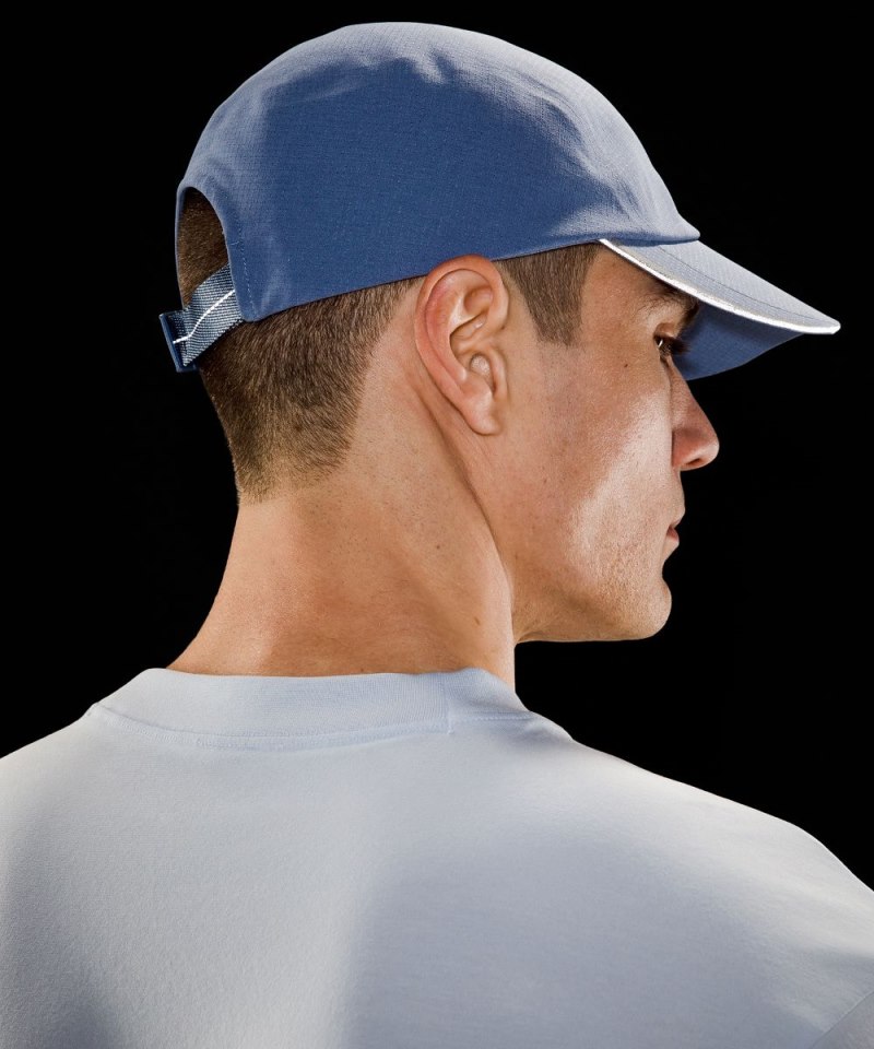 Lululemon Fast and Free Running Hat *WovenAir Wordmark Oasis Blue Online Outlet Sale