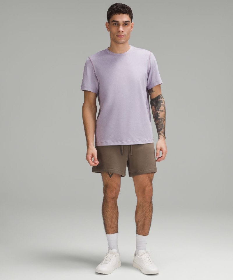 Lululemon Soft Jersey Short-Sleeve Shirt Heathered Lilac Ether / Heathered Render Violet Online Outlet Sale