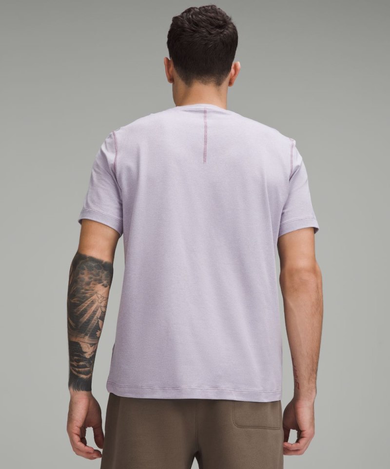Lululemon Soft Jersey Short-Sleeve Shirt Heathered Lilac Ether / Heathered Render Violet Online Outlet Sale