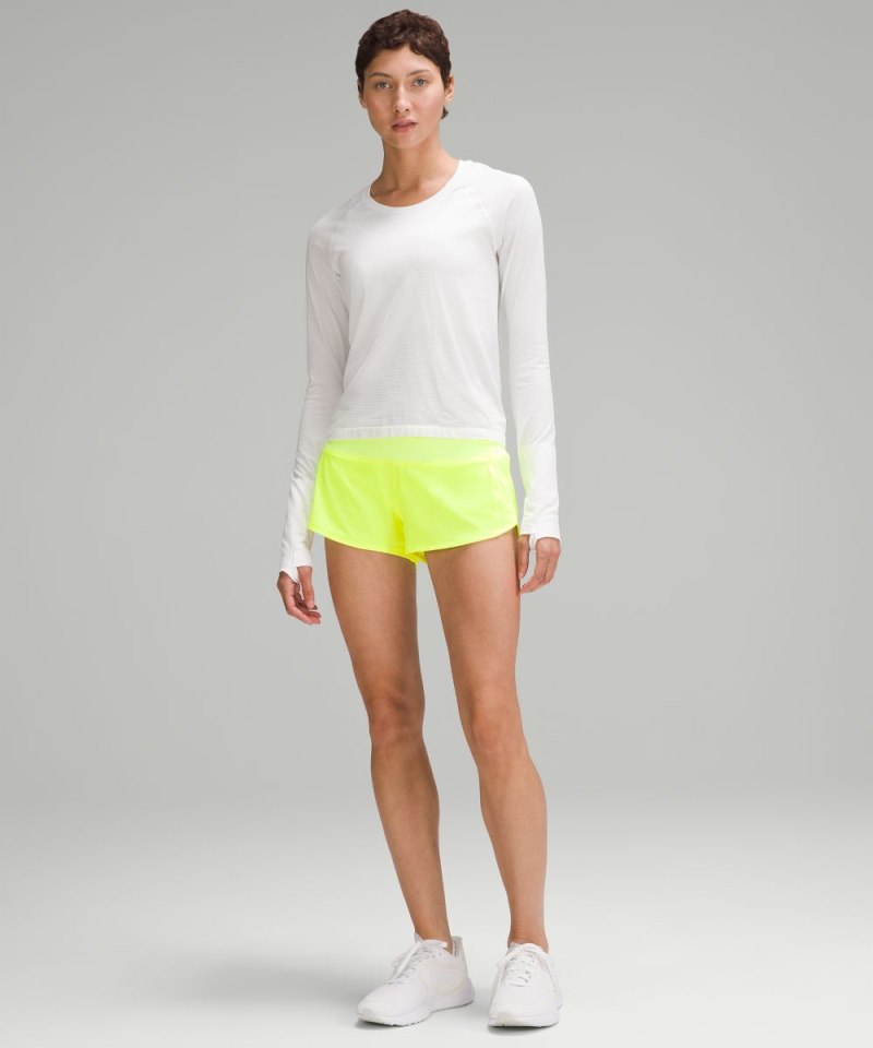 Lululemon Speed Up Low-Rise Lined Short 2.5" Highlight Yellow Online Outlet Sale