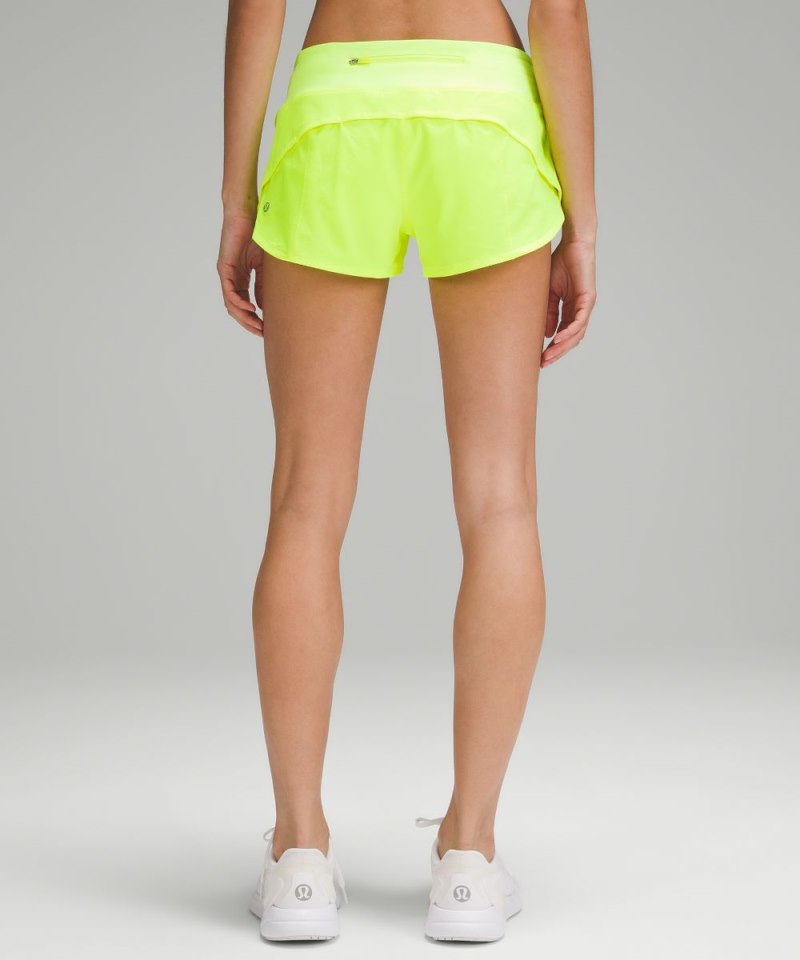 Lululemon Speed Up Low-Rise Lined Short 2.5" Highlight Yellow Online Outlet Sale