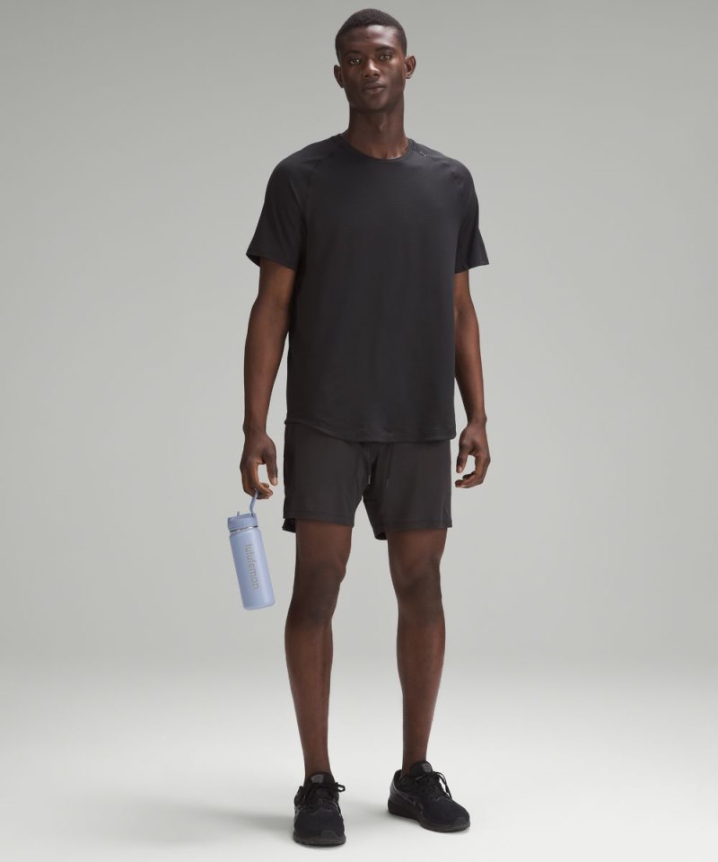 Lululemon Back to Life Sport Bottle 18oz *Straw Lid Blue Linen Online Outlet Sale
