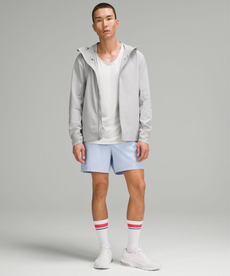 Lululemon Zeroed In Linerless Short 5" Blue Linen Online Outlet Sale