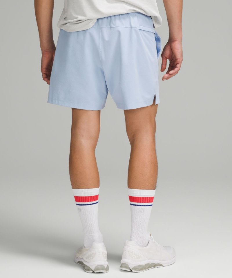 Lululemon Zeroed In Linerless Short 5" Blue Linen Online Outlet Sale