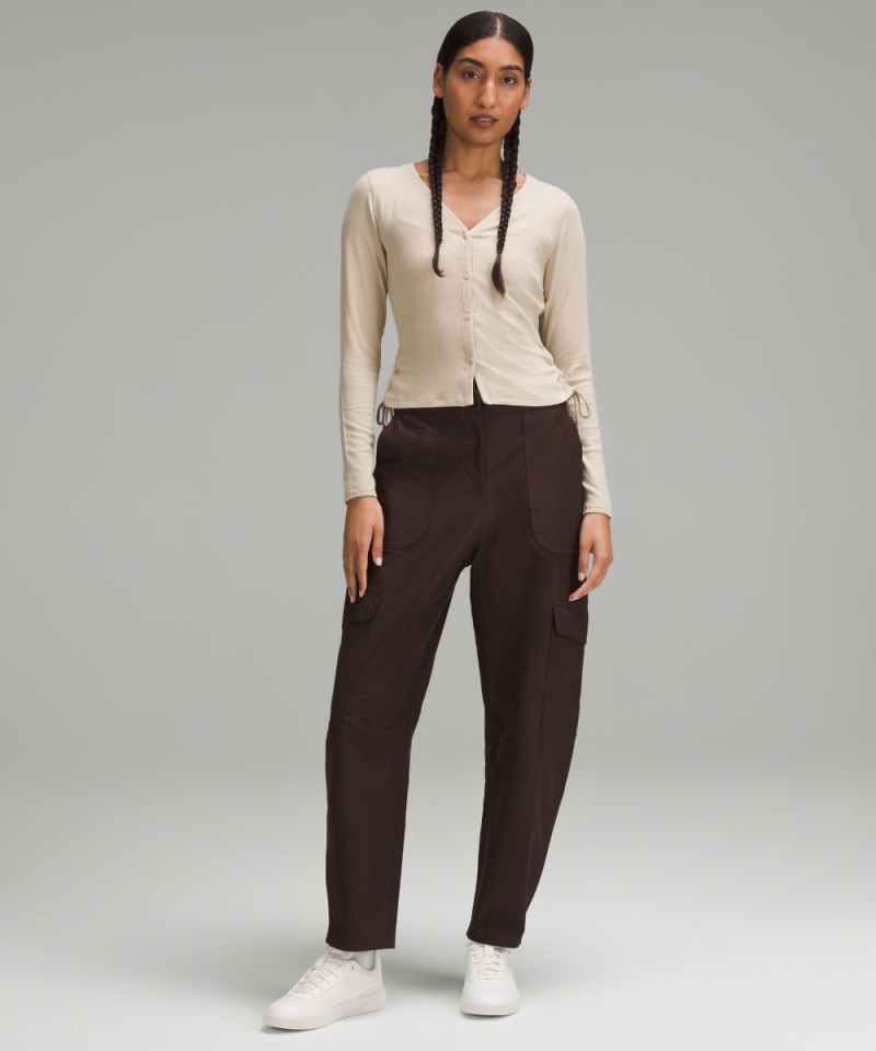Lululemon Side-Cinch Ribbed Cardigan Trench Online Outlet Sale