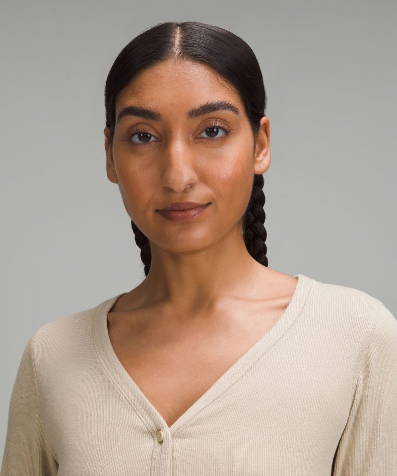 Lululemon Side-Cinch Ribbed Cardigan Trench Online Outlet Sale
