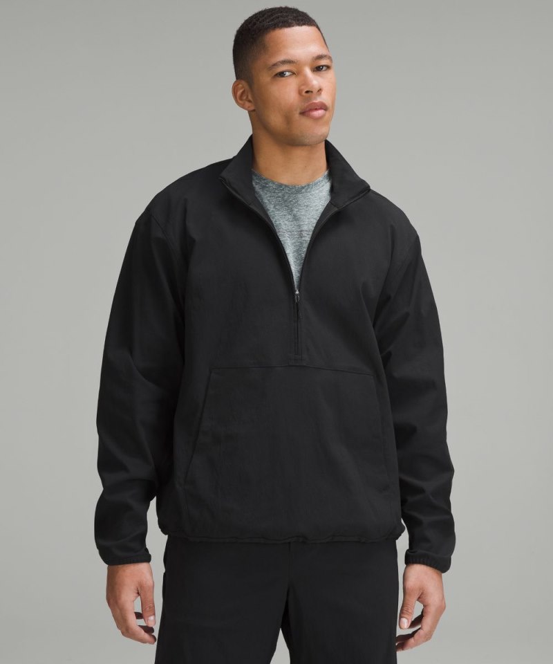 Lululemon lululemon lab Stretch Woven Half-Zip Pullover Black Online Outlet Sale