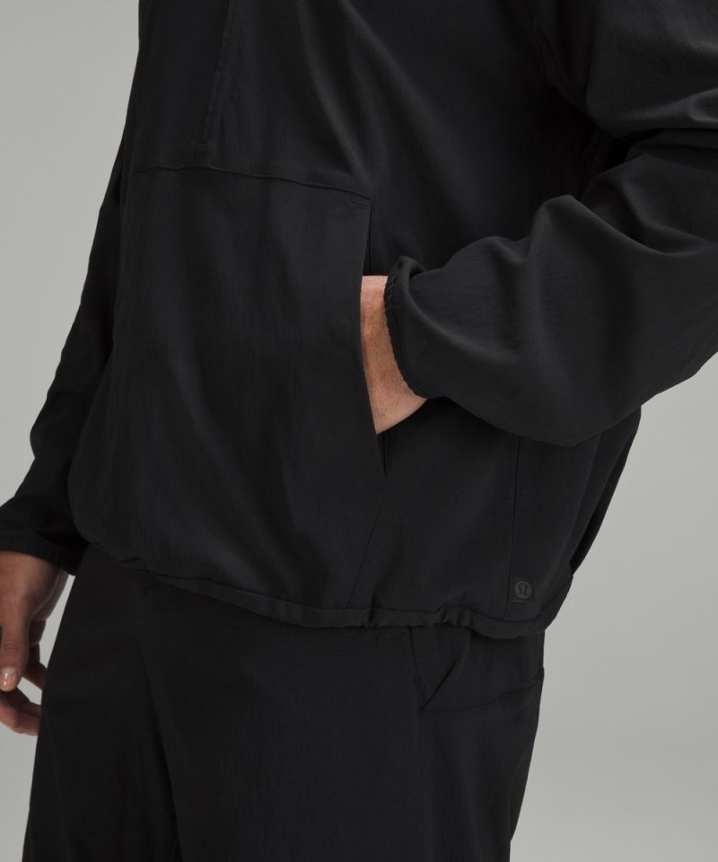 Lululemon lululemon lab Stretch Woven Half-Zip Pullover Black Online Outlet Sale
