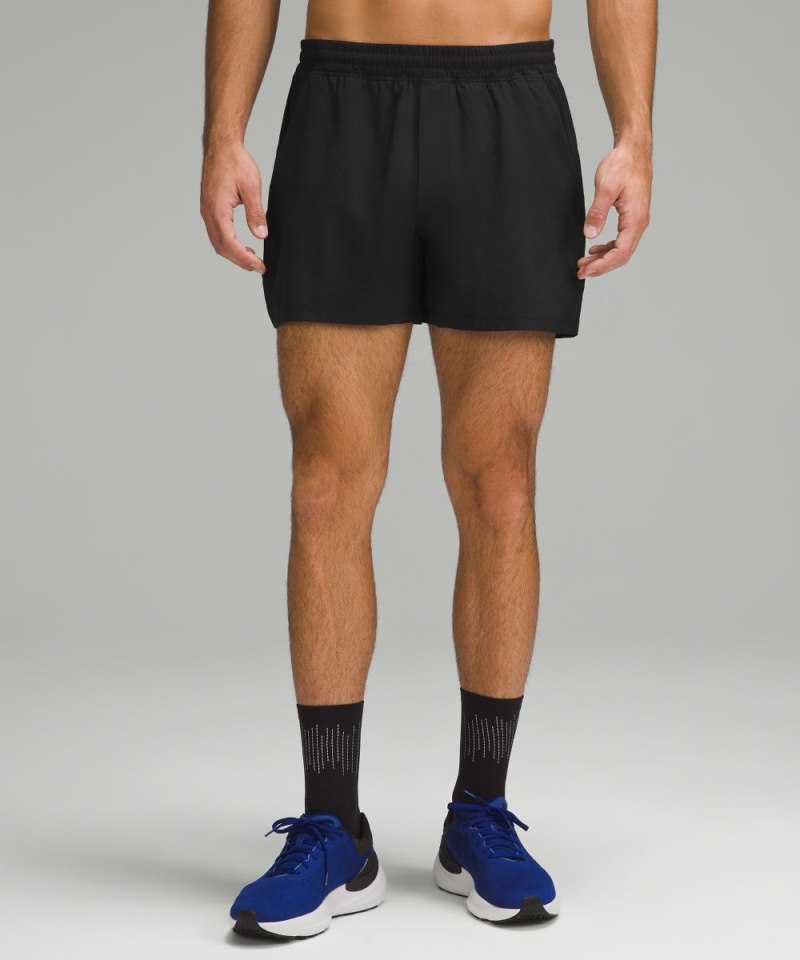 Lululemon Pace Breaker Linerless Short 5" Black Online Outlet Sale
