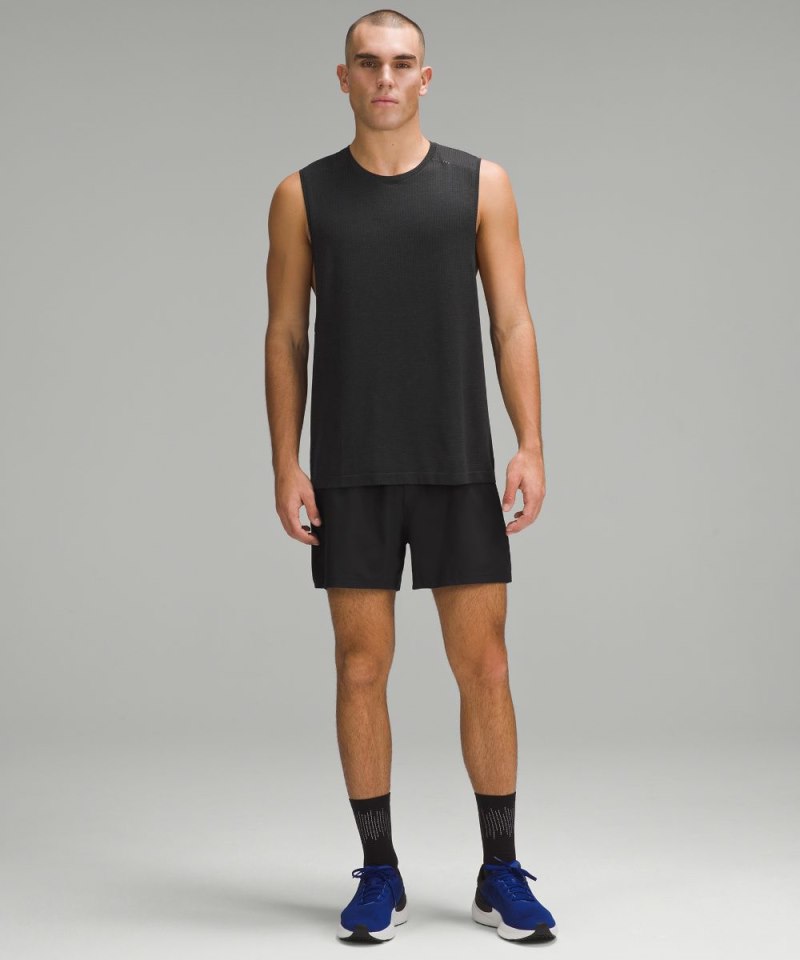 Lululemon Pace Breaker Linerless Short 5" Black Online Outlet Sale