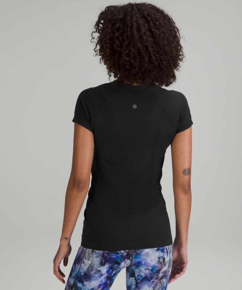 Lululemon Swiftly Tech Short-Sleeve Shirt 2.0 *Hip Length Black / Black (not available) Online Outlet Sale