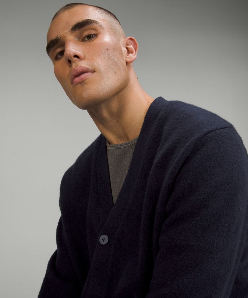 Lululemon Merino Wool-Blend Cardigan Classic Navy Online Outlet Sale