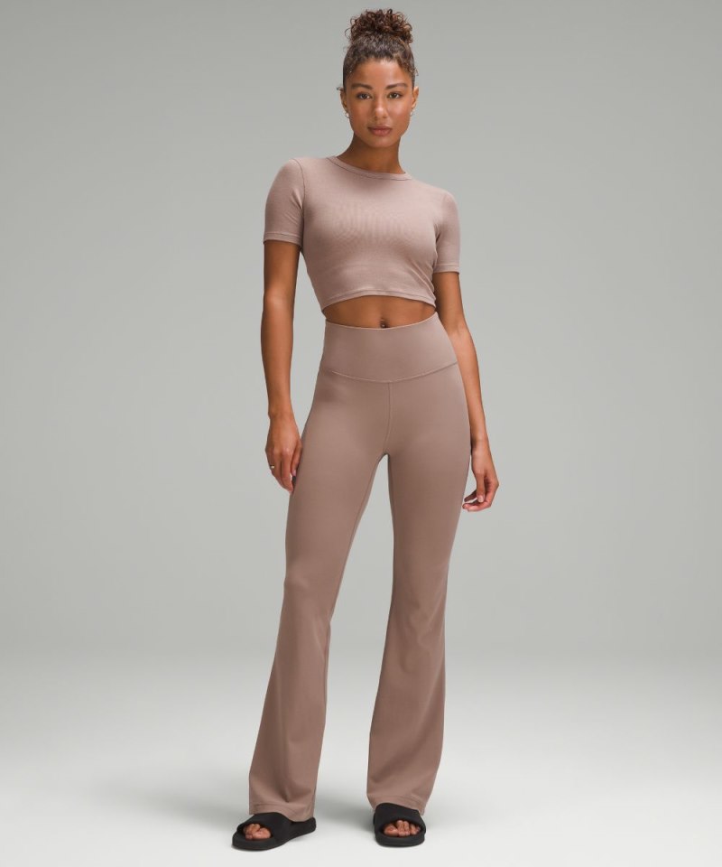 Lululemon Groove Super-High-Rise Nulu Flared Pant *Regular Taupetastic Online Outlet Sale