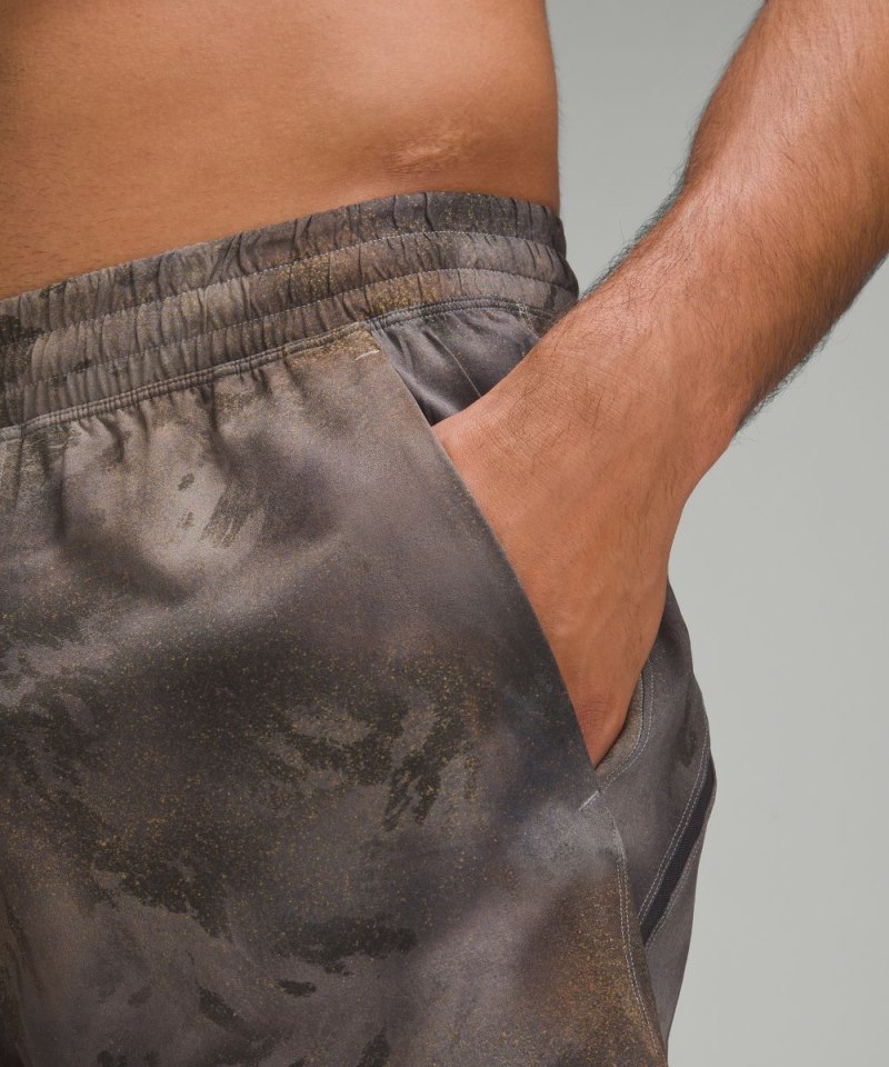 Lululemon Pace Breaker Linerless Short 7" Hazy Afterglow Black Multi Online Outlet Sale