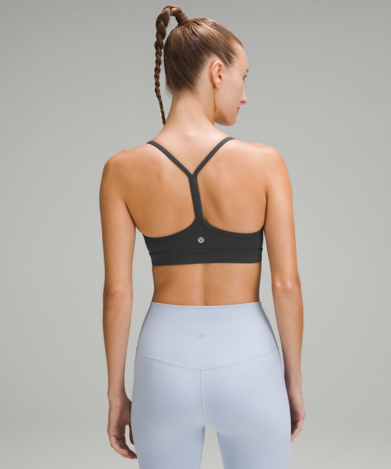 Lululemon Flow Y Bra Nulu *Light Support, A–C Cups Graphite Grey Online Outlet Sale