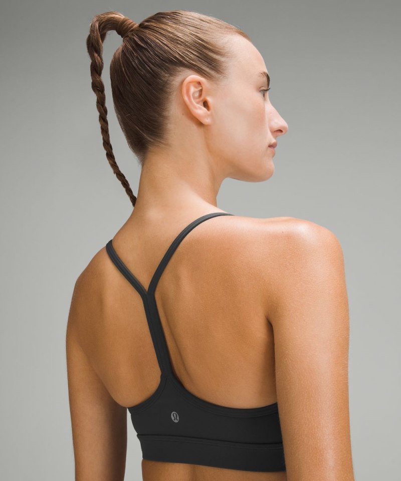 Lululemon Flow Y Bra Nulu *Light Support, A–C Cups Graphite Grey Online Outlet Sale