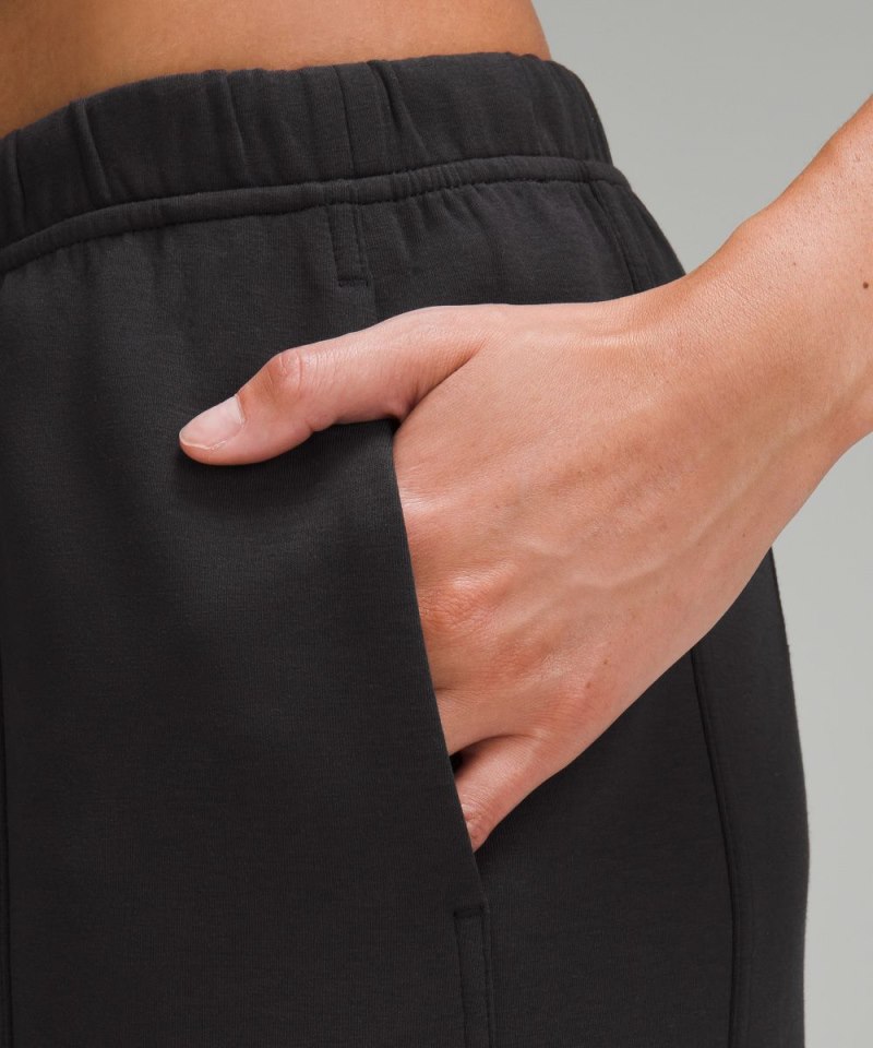 Lululemon Cotton-Blend Double-Knit Mid-Rise Cargo Pant Black Online Outlet Sale