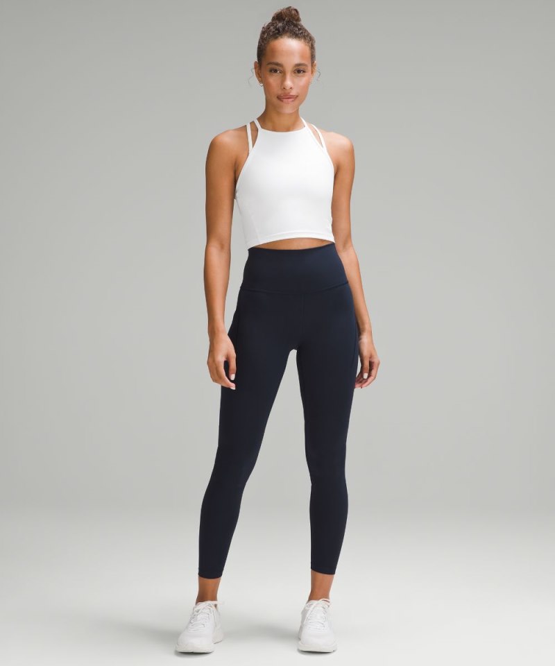 Lululemon Wunder Train High-Neck Cross-Back Tank Top White Online Outlet Sale