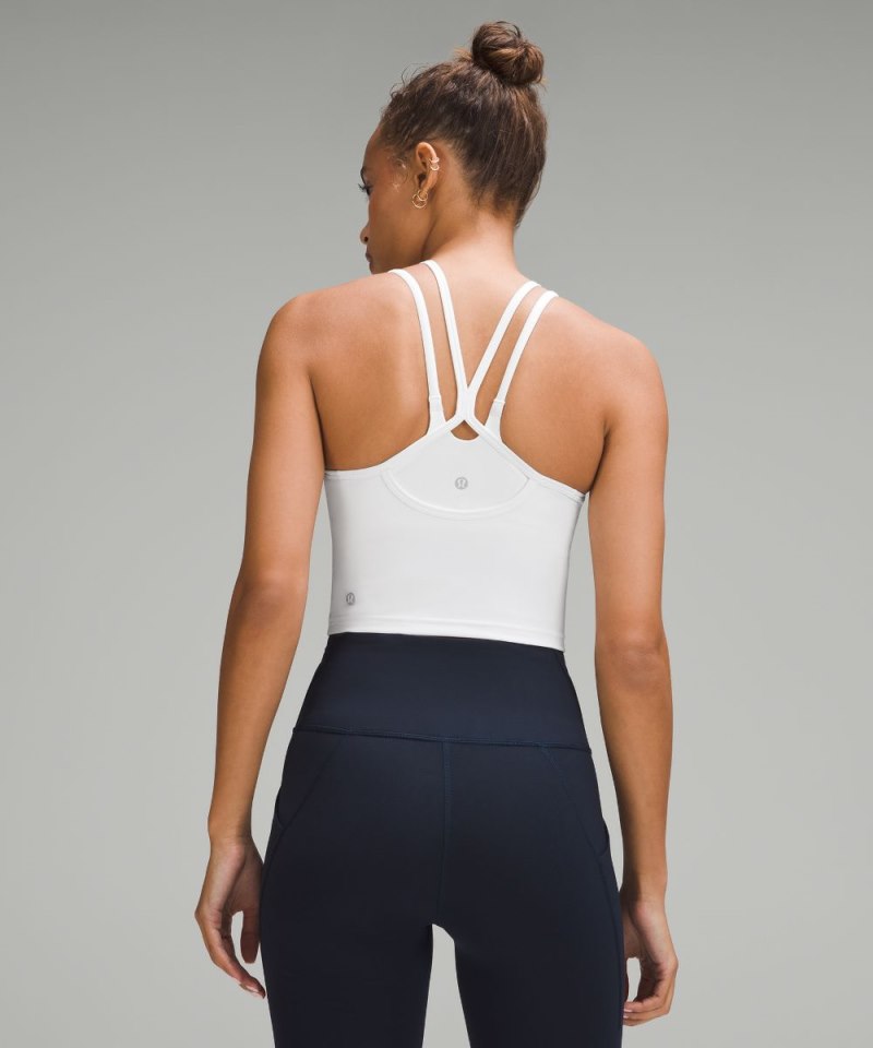 Lululemon Wunder Train High-Neck Cross-Back Tank Top White Online Outlet Sale