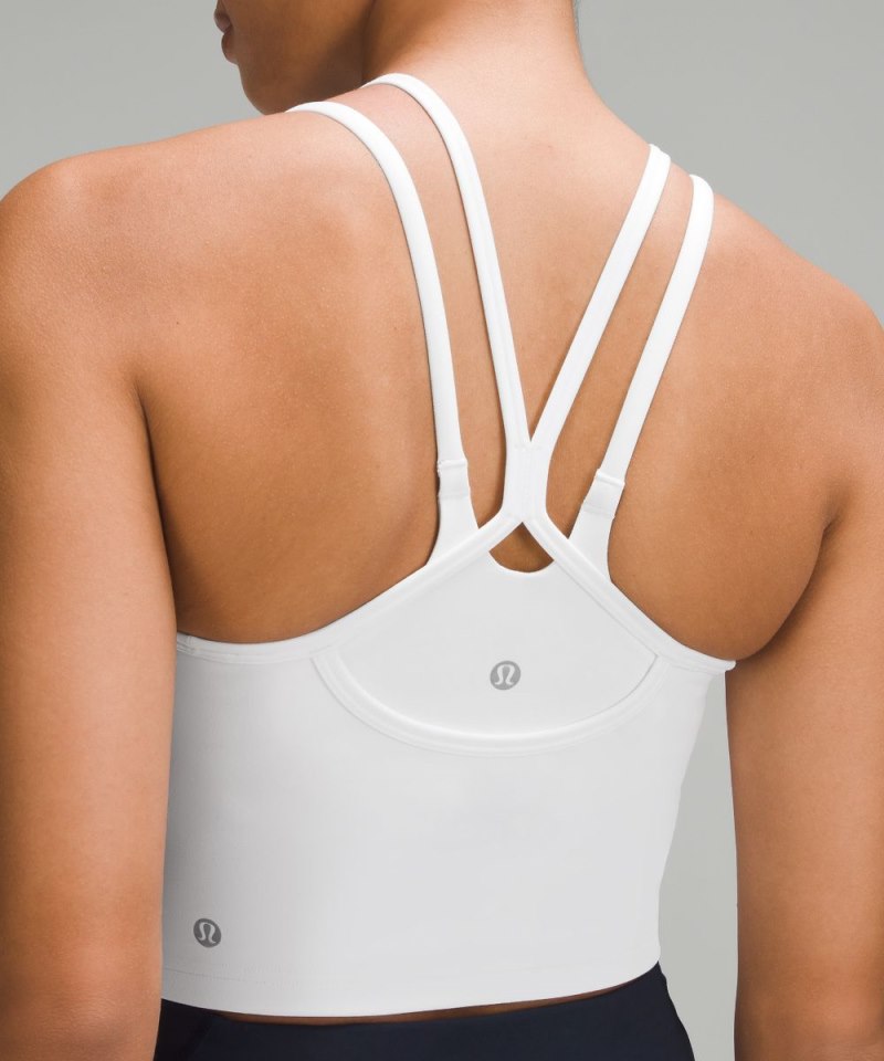 Lululemon Wunder Train High-Neck Cross-Back Tank Top White Online Outlet Sale