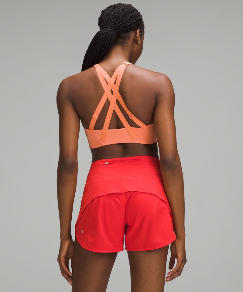 Lululemon lululemon Energy Bra High Support Zip-Front *High Support, B–G Cups Coral Kiss Online Outlet Sale