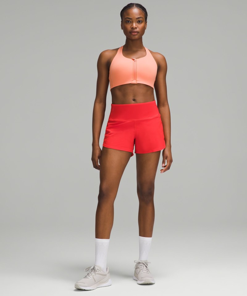 Lululemon lululemon Energy Bra High Support Zip-Front *High Support, B–G Cups Coral Kiss Online Outlet Sale