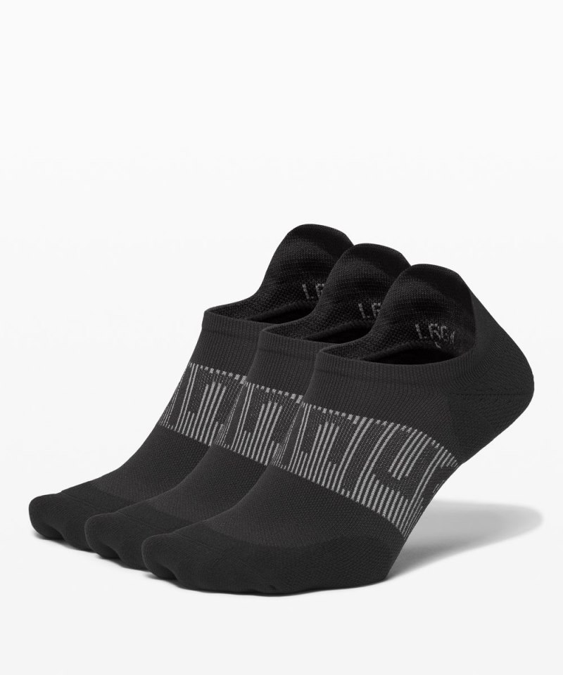 Lululemon Men's Power Stride Tab Socks *3 Pack Black Online Outlet Sale