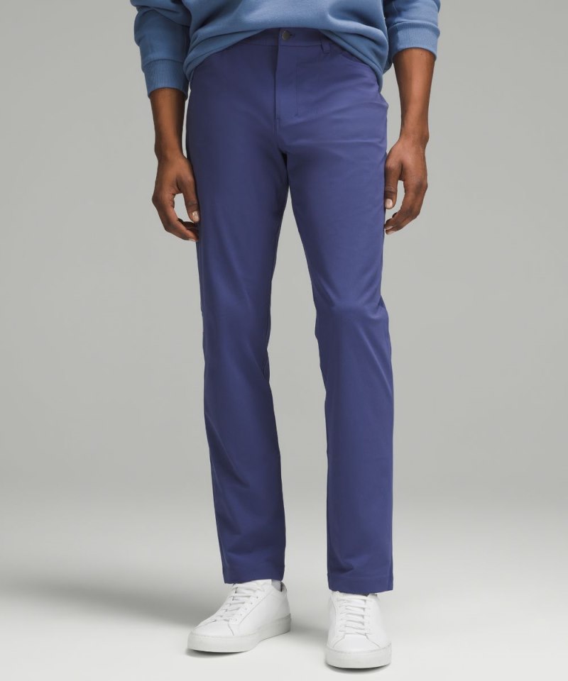 Lululemon ABC Classic-Fit 5 Pocket Pant 34" *Warpstreme Gatsby Blue Online Outlet Sale