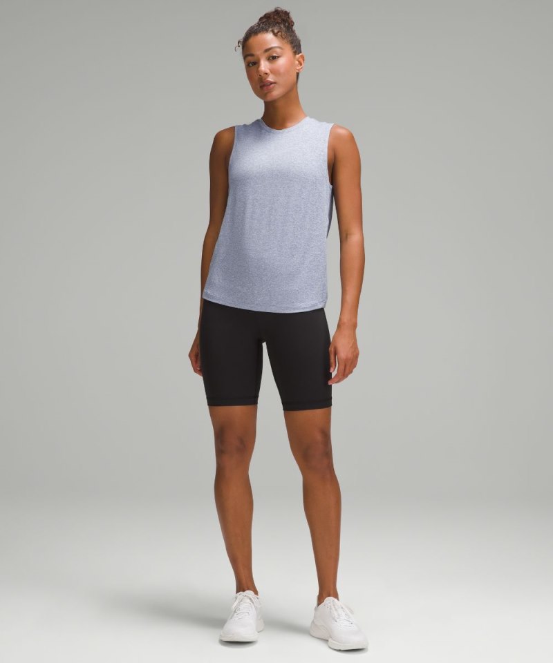 Lululemon License to Train Classic-Fit Tank Top Heathered Oasis Blue Online Outlet Sale