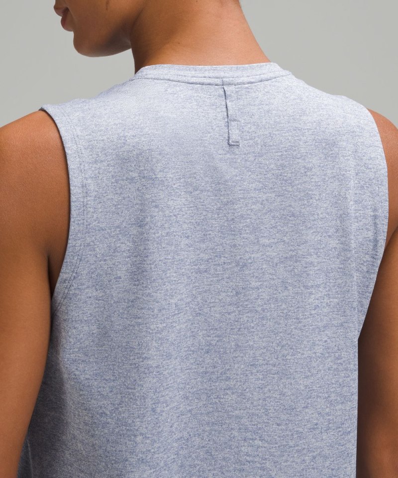 Lululemon License to Train Classic-Fit Tank Top Heathered Oasis Blue Online Outlet Sale
