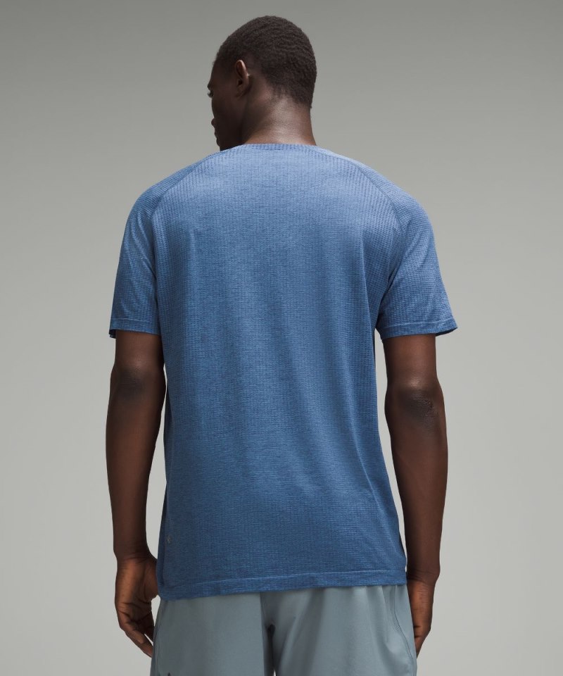 Lululemon Metal Vent Tech Short-Sleeve Shirt *Updated Fit Night Sea / Soft Denim Online Outlet Sale
