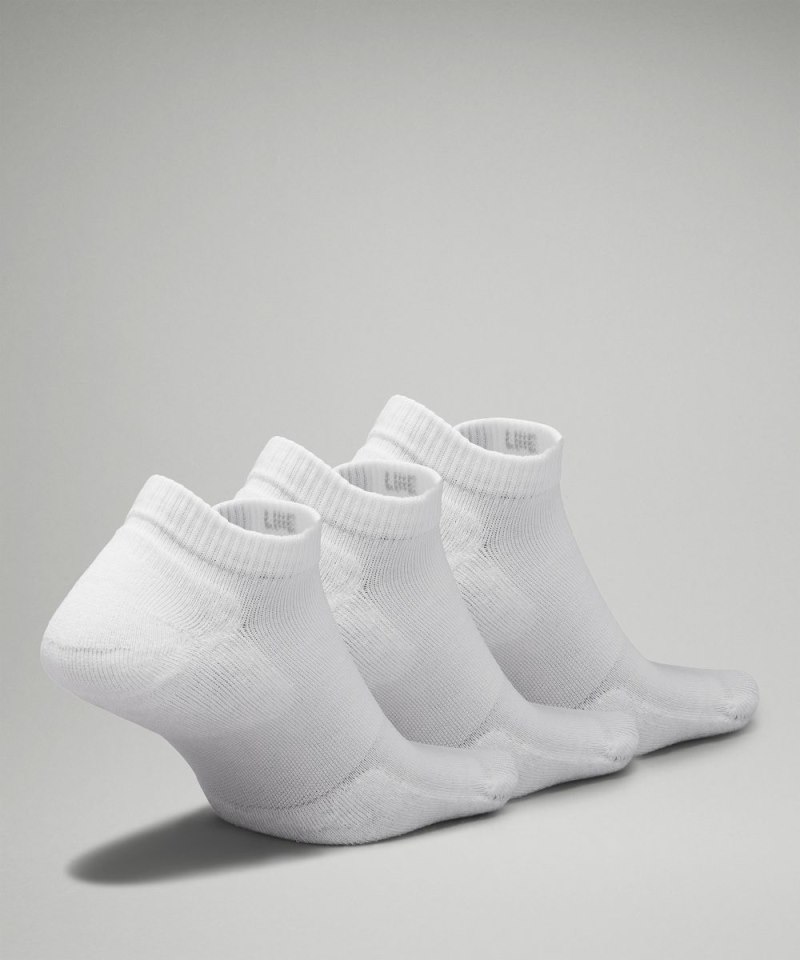 Lululemon Men's Daily Stride Comfort Low-Ankle Socks *3 Pack White Online Outlet Sale