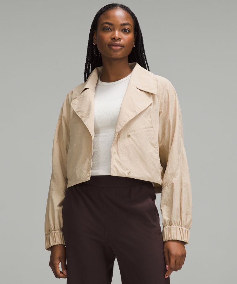 Lululemon Cropped Trench Jacket Trench Online Outlet Sale