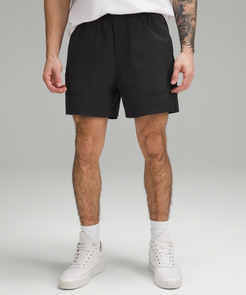 Lululemon Bowline Short 5" *Stretch Cotton VersaTwill Black Online Outlet Sale