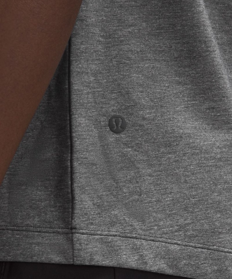 Lululemon Evolution Short-Sleeve Polo Shirt Heathered Black Online Outlet Sale
