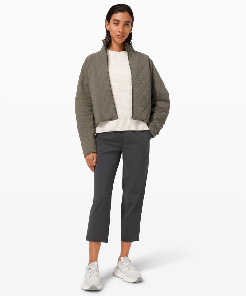 Lululemon Stretch High-Rise Cropped Pant 23" Graphite Grey Online Outlet Sale
