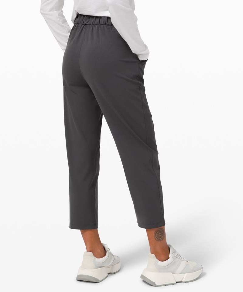 Lululemon Stretch High-Rise Cropped Pant 23" Graphite Grey Online Outlet Sale