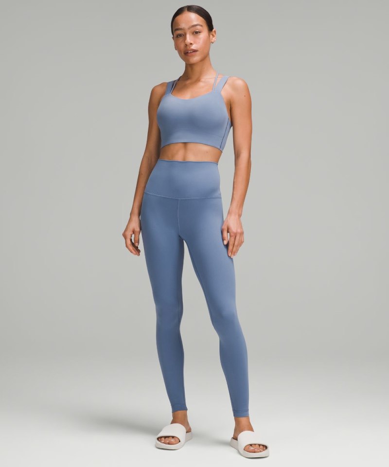 Lululemon Like a Cloud Longline Bra *Light Support, D / DD Cup Oasis Blue Online Outlet Sale