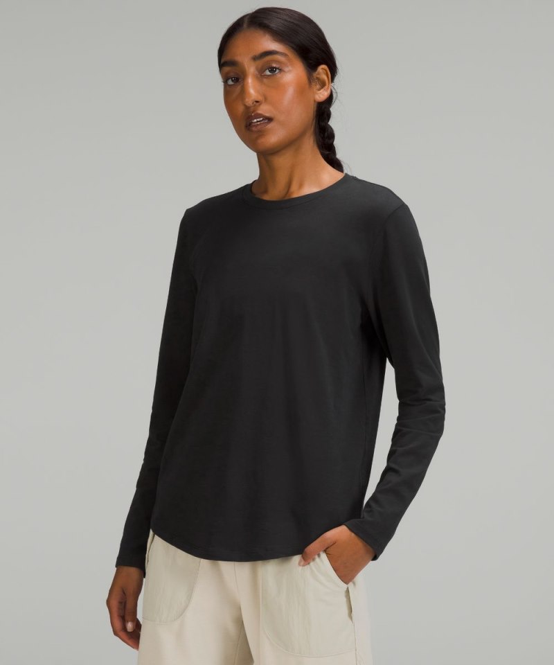 Lululemon Love Long-Sleeve Shirt Black Online Outlet Sale