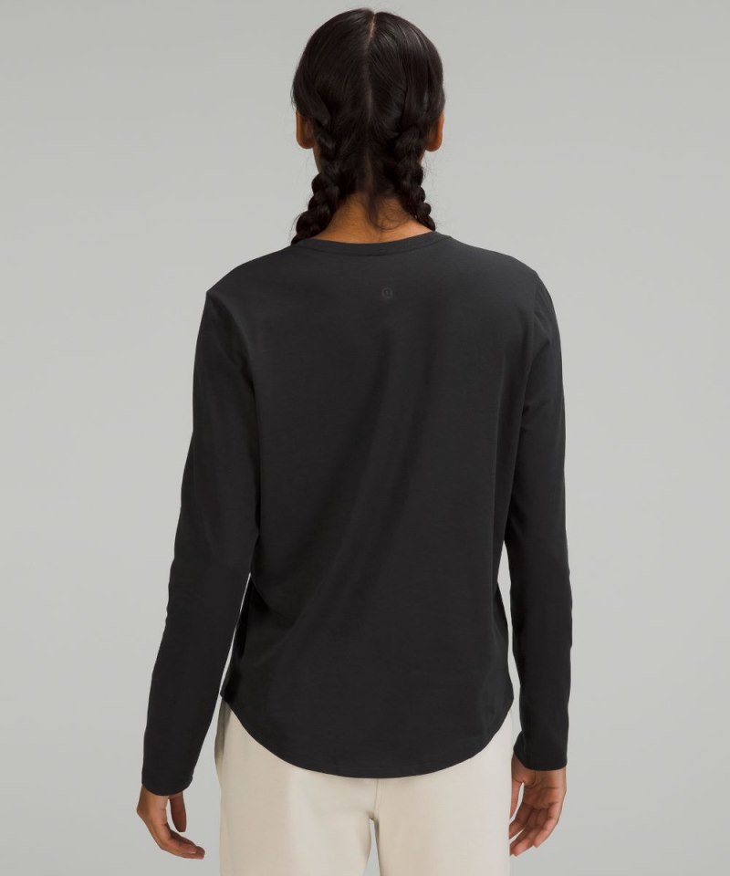 Lululemon Love Long-Sleeve Shirt Black Online Outlet Sale