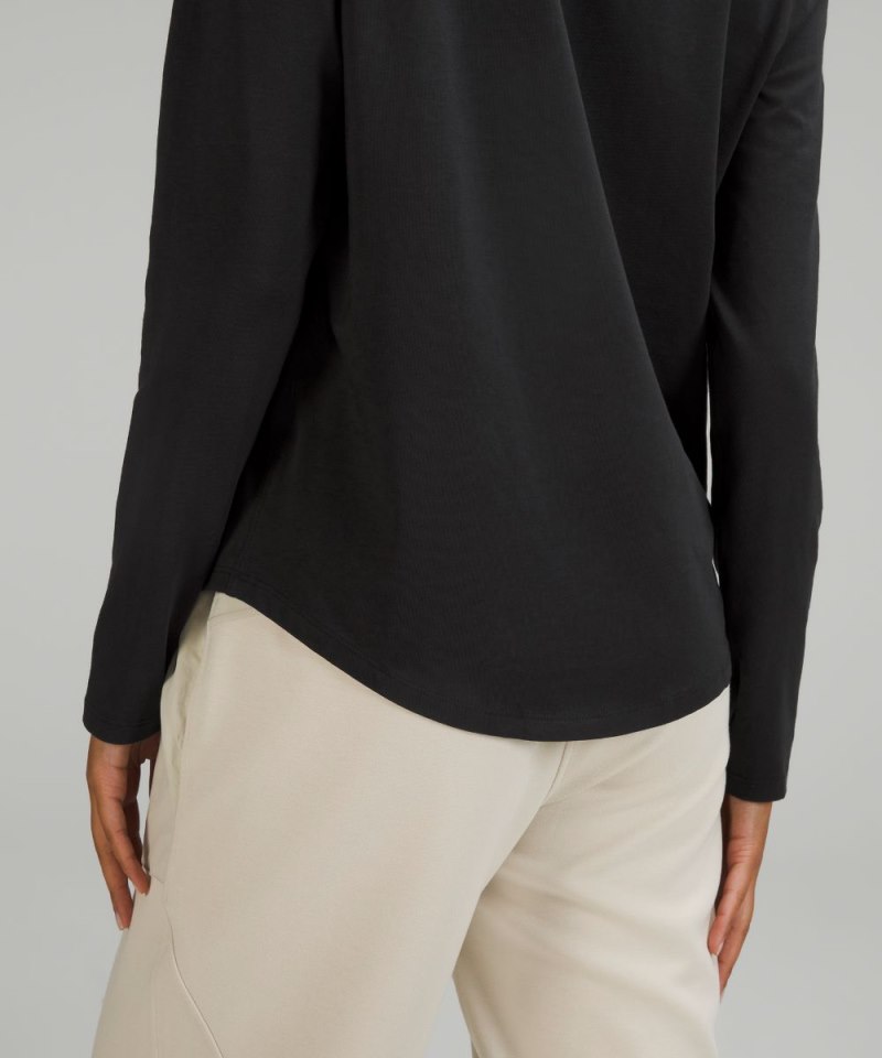 Lululemon Love Long-Sleeve Shirt Black Online Outlet Sale
