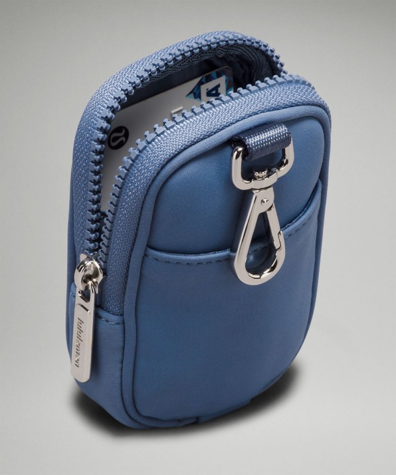 Lululemon Clippable Nano Pouch *Knit Nylon Oasis Blue Online Outlet Sale