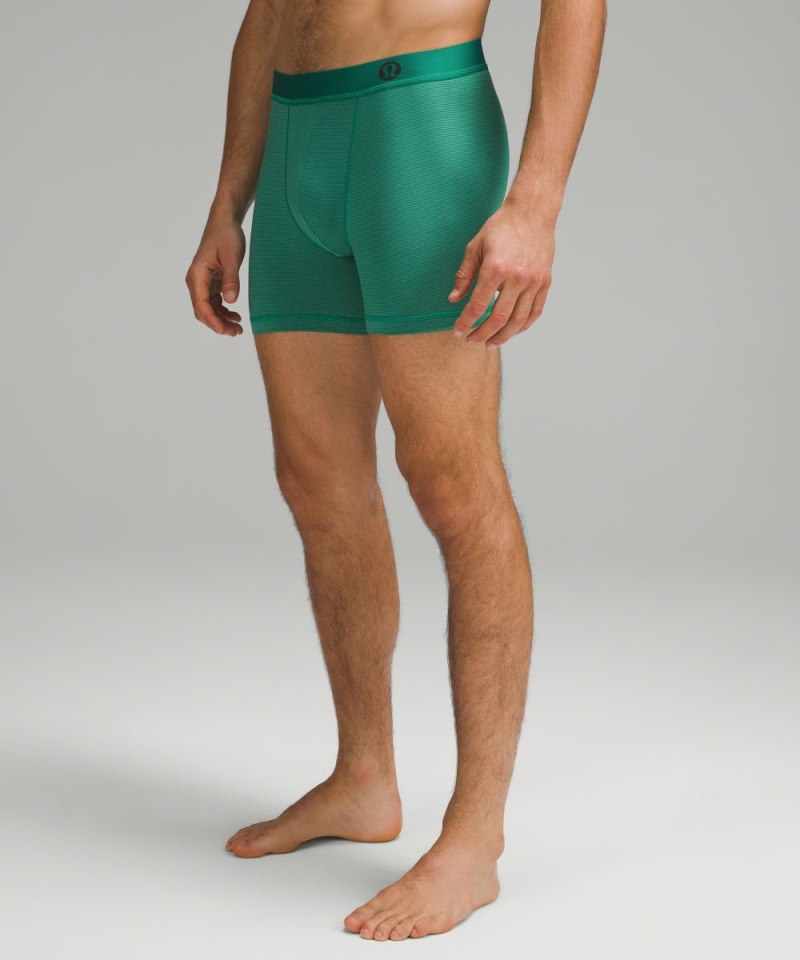 Lululemon Always In Motion Boxer 5" *3 Pack Ancient Copper / Jumie Stripe Well Green Cascadia Green / Grey Eucalyptus Online Outlet Sale