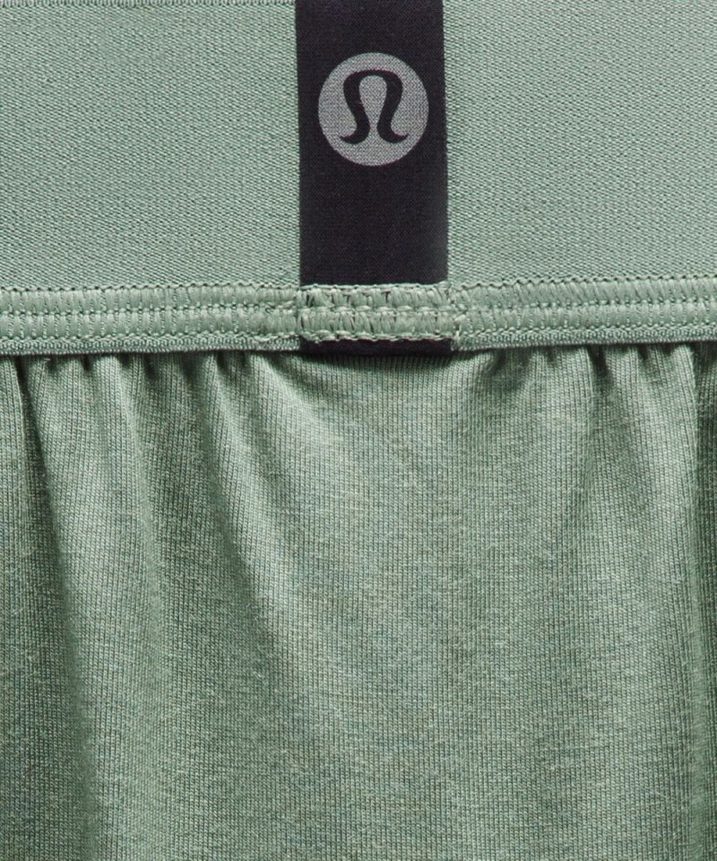 Lululemon Always In Motion Boxer 5" *3 Pack Ancient Copper / Jumie Stripe Well Green Cascadia Green / Grey Eucalyptus Online Outlet Sale
