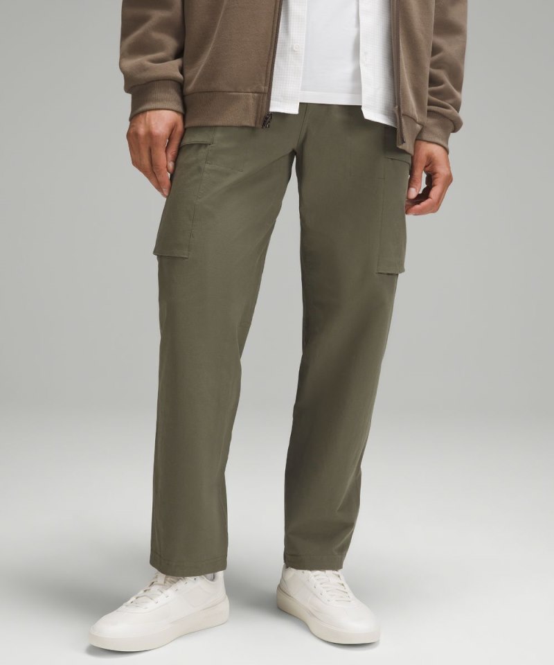 Lululemon Stretch Cotton VersaTwill Relaxed-Fit Cargo Pant Army Green Online Outlet Sale