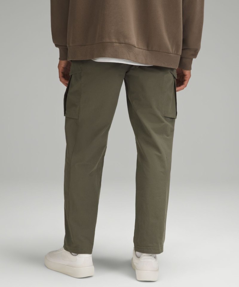 Lululemon Stretch Cotton VersaTwill Relaxed-Fit Cargo Pant Army Green Online Outlet Sale