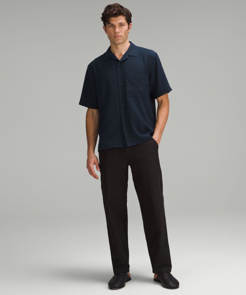 Lululemon Lightweight Camp Collar Button-Up Shirt True Navy Online Outlet Sale