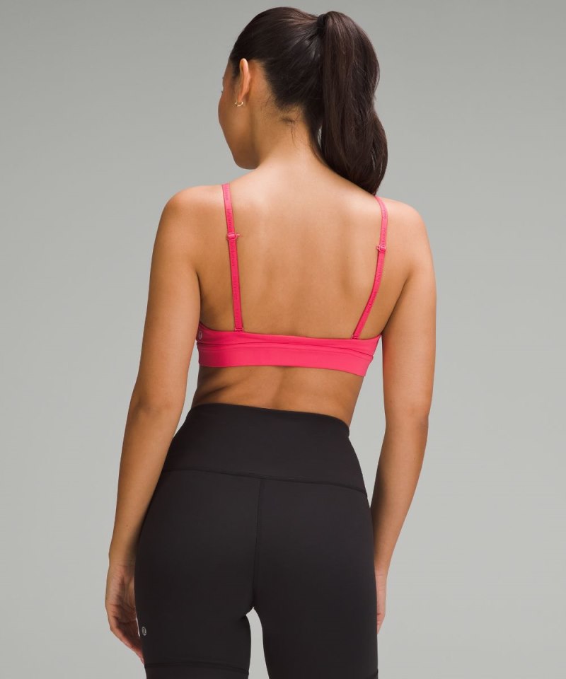 Lululemon License to Train Triangle Bra *Light Support, A / B Cup Glaze Pink Online Outlet Sale