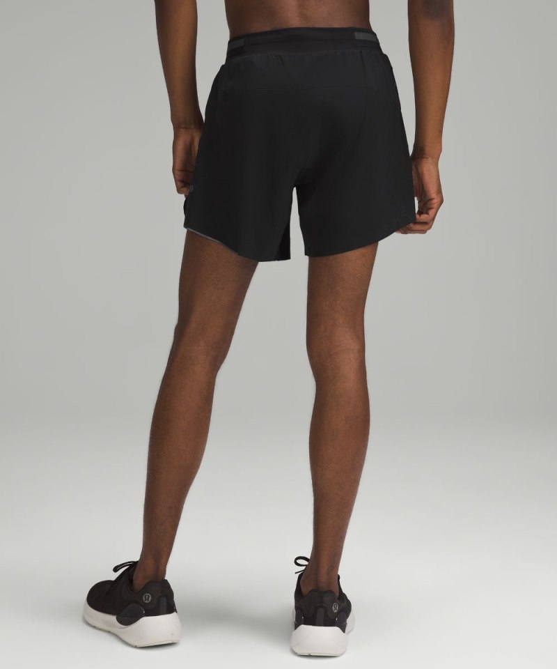 Lululemon Fast and Free Lined Short 6" Black Online Outlet Sale