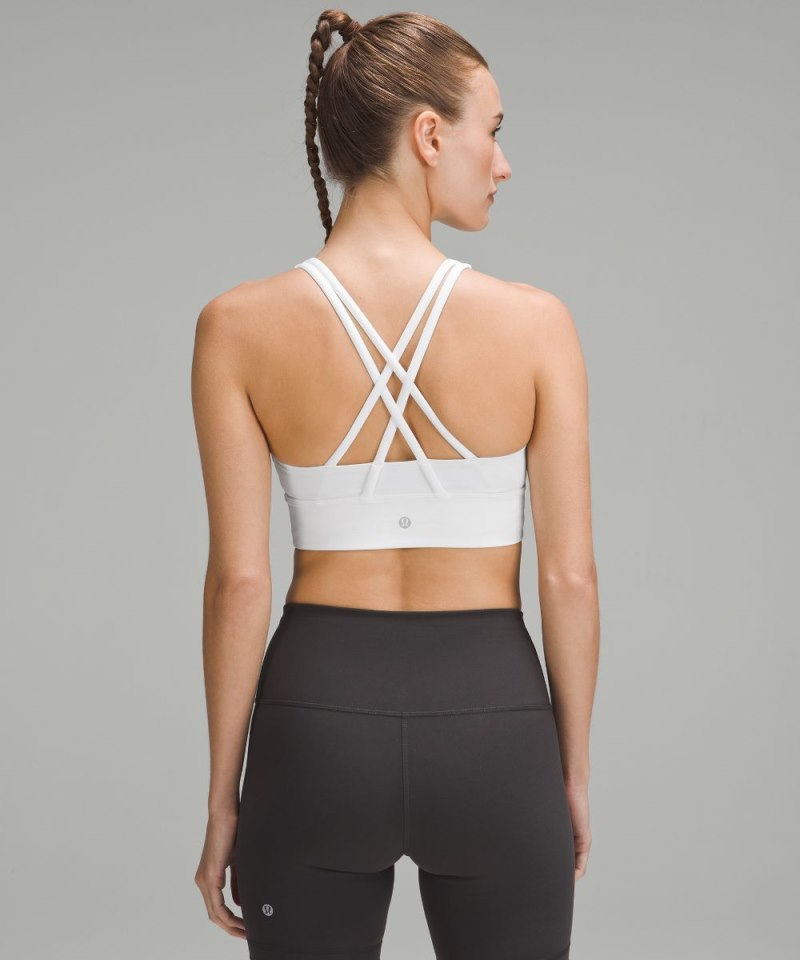 Lululemon lululemon Energy Longline Bra *Medium Support, B–D Cups White Online Outlet Sale
